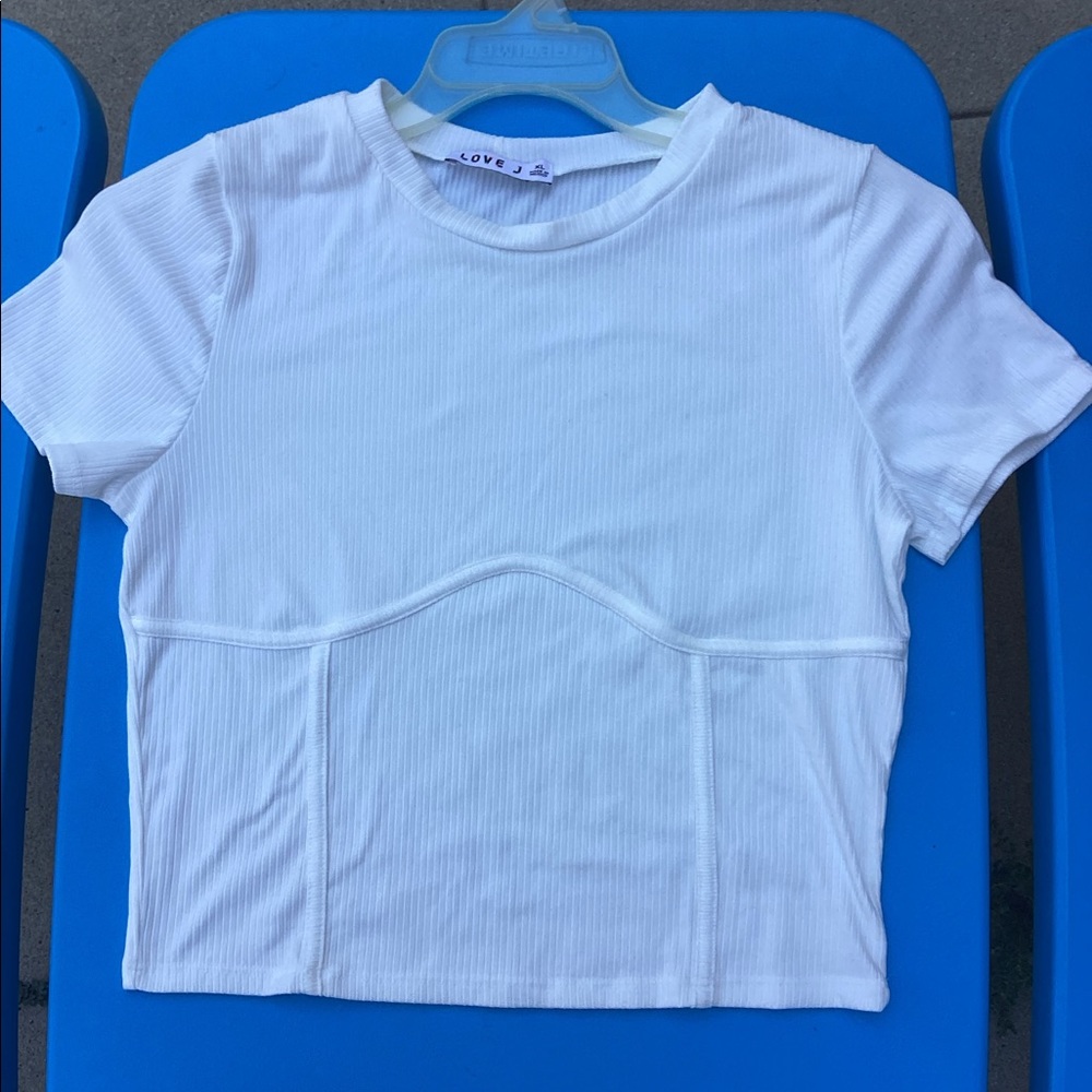 Love J White Top